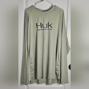 Huk Performance Fishing Shirt in Light Green
